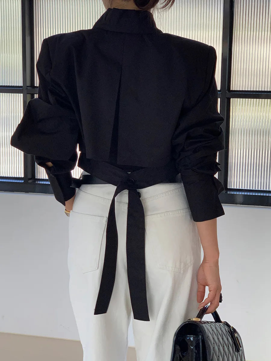 Turn-down Collar Long Sleeve