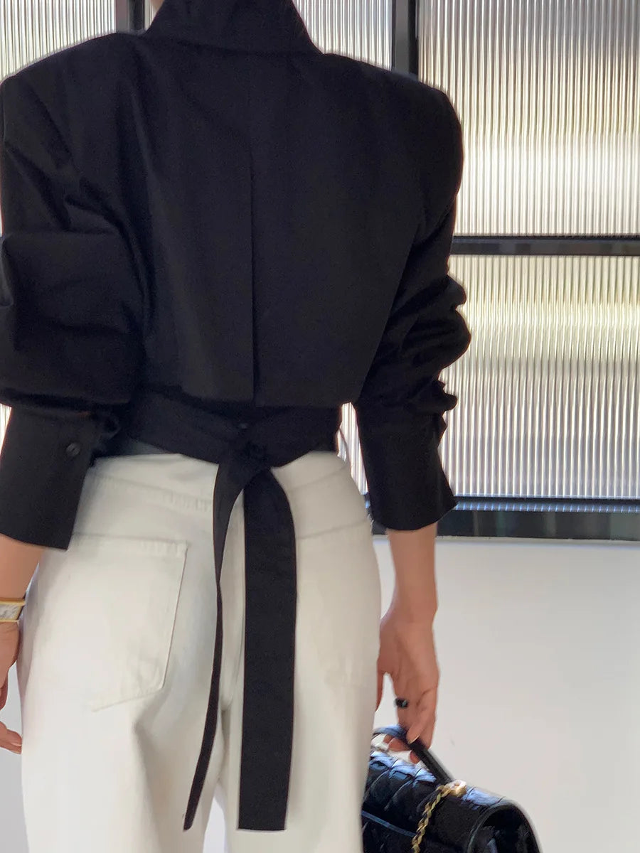 Turn-down Collar Long Sleeve